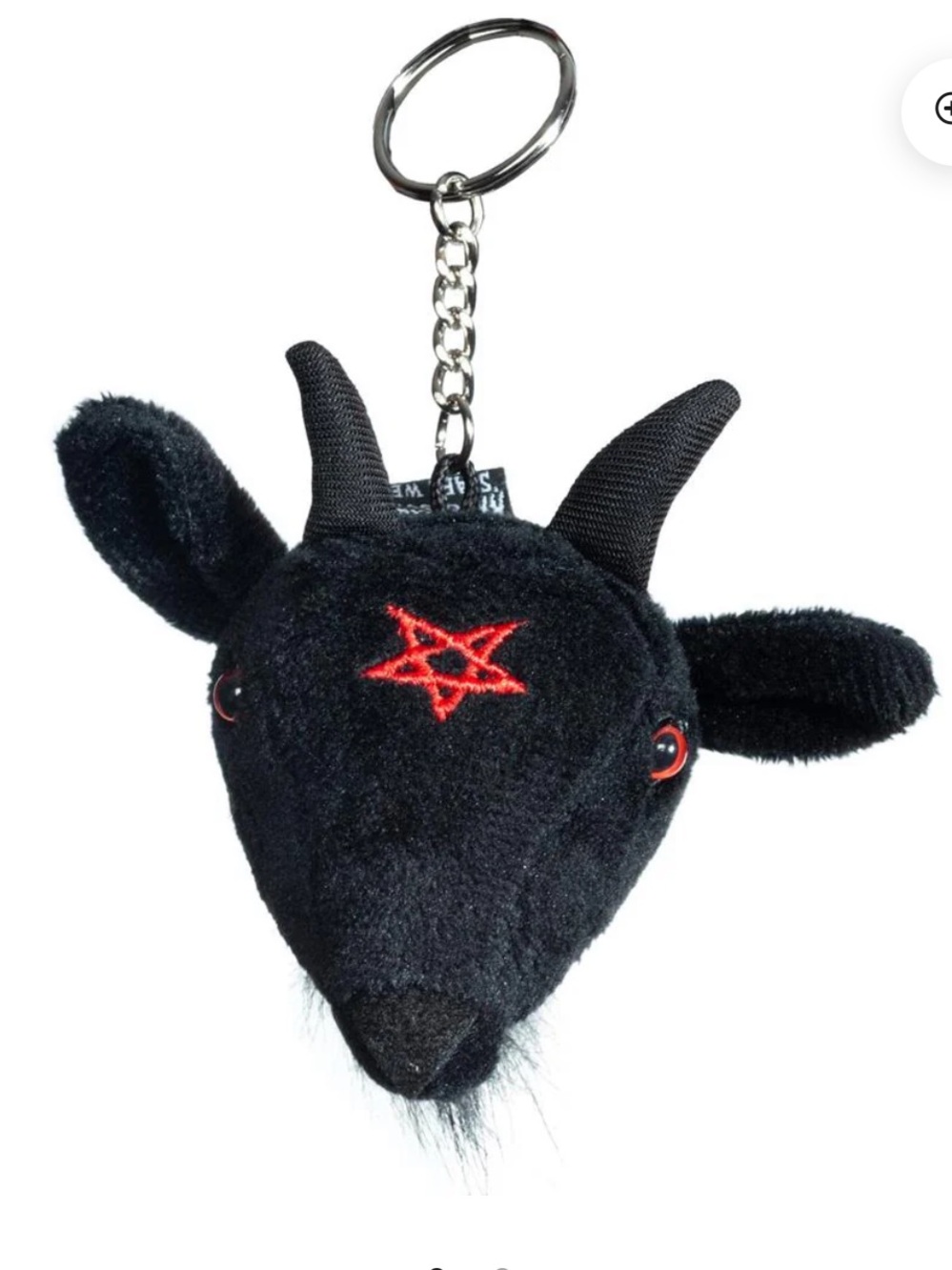 Kreepsville 666 Goat Head Baphomet Keychain
